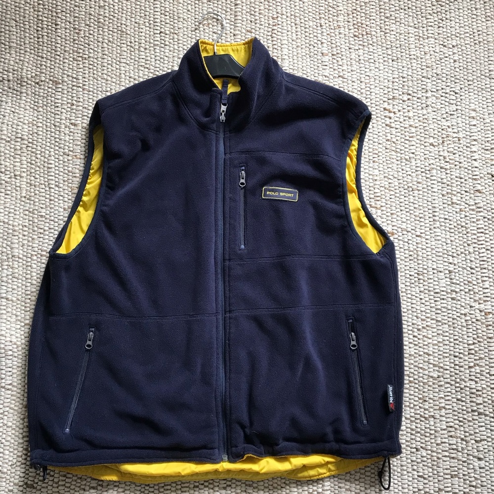 Men’s Polo Sport polartec reversible vest
